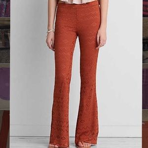 NWT American eagle rust flare pants